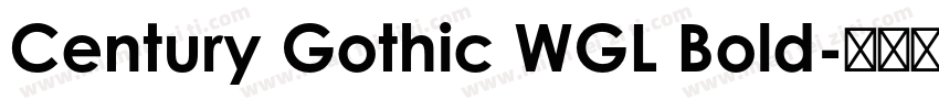 Century Gothic WGL Bold字体转换
